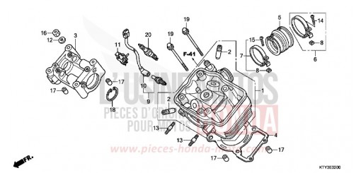 CYLINDER HEAD CBR125RSC de 2012